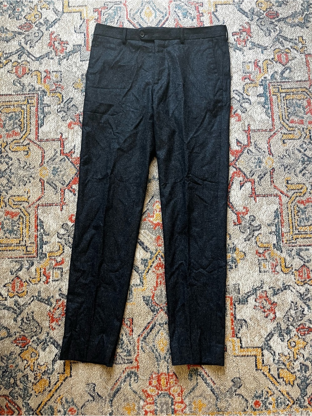 Octobre Men's Black Tailored Dress Pants - Modern Slim Fit Size See Photos*